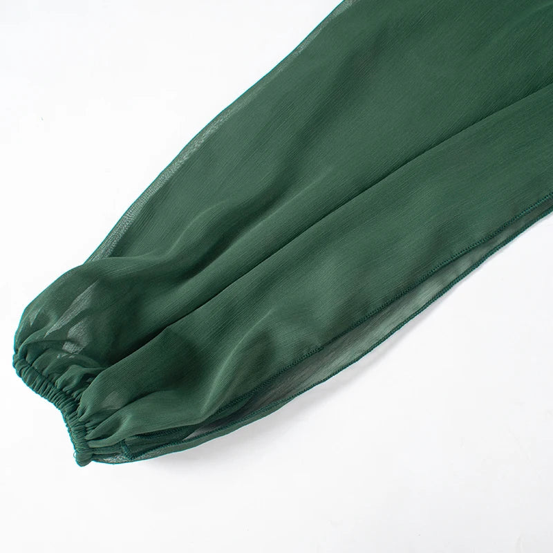 שמלת מיני מלמלה שרוולים פתוחים - הללי