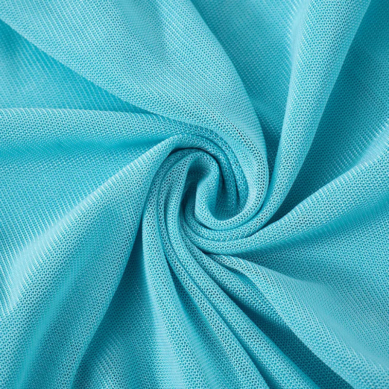 שמלת מיני בעיצוב רשת וכתפיים חשופות - ALEX