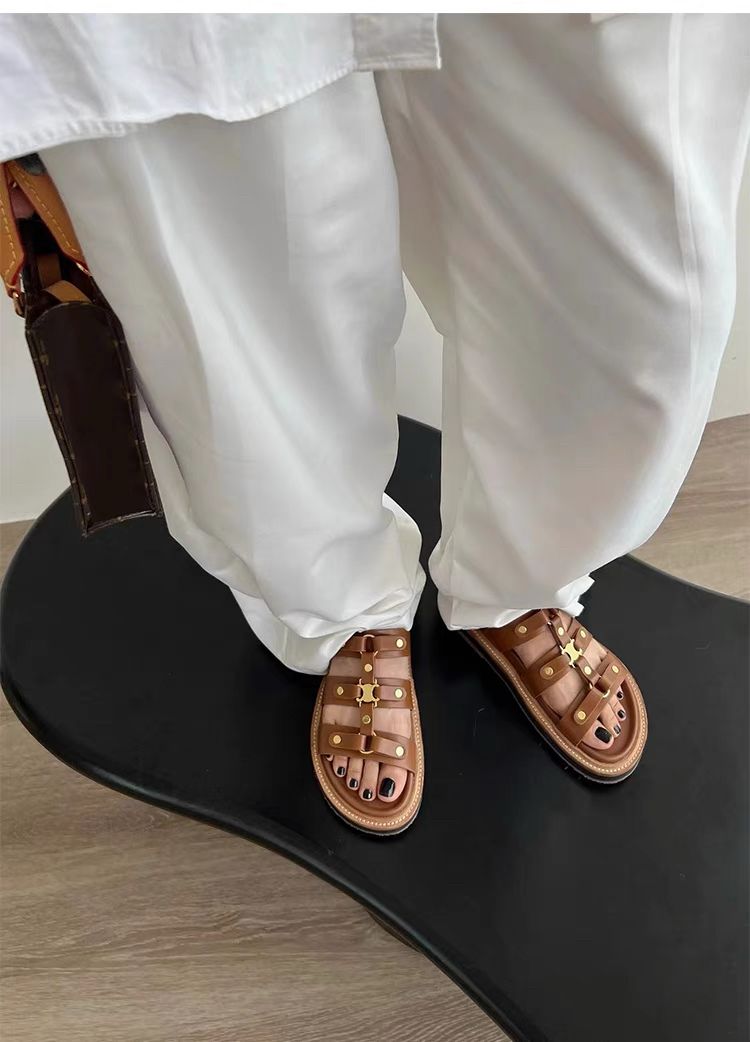 כפכפי celine בעיצוב יוקרתי עור אמיתי - סלין