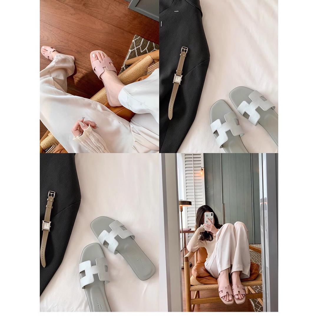 כפכפי עור בעיצוב קלאסי - מישל